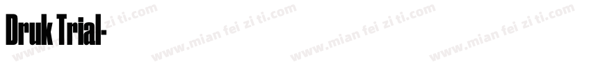 Druk Trial字体转换